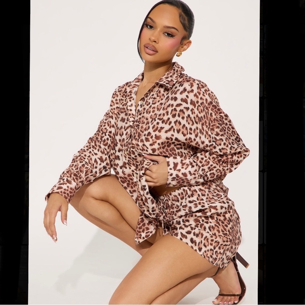 Leopard short set🐆